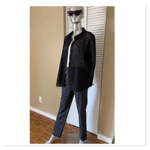 Denim & Co. Eyelet Top, NWOT